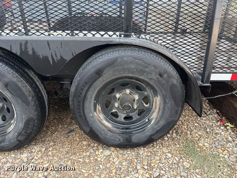 image for item FC4137 2024 Outlaw by Bama Built Trailers 7X16 2X3TA10KB G utility trailer