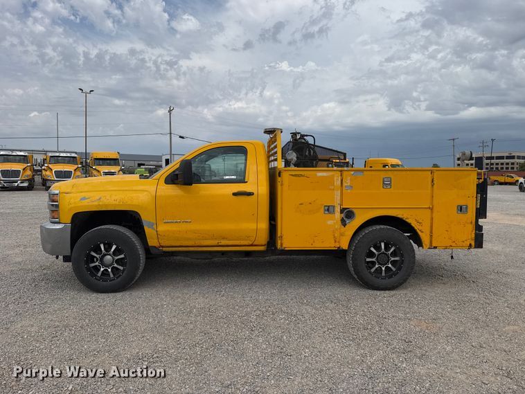 image for item FC4139 2015 Chevrolet Silverado 3500HD utility bed pickup truck