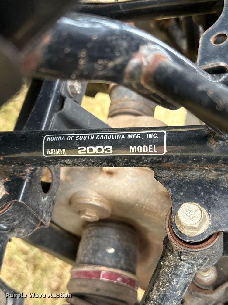 image for item FC4157 2003 Honda FourTrax Rancher ATV