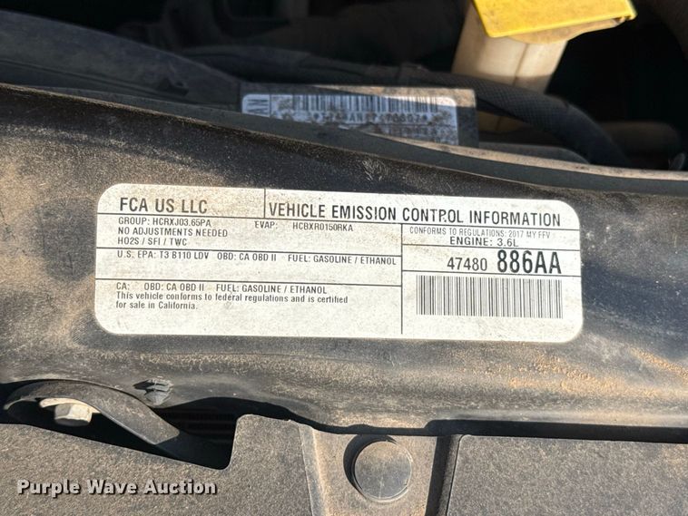 image for item FC4161 2017 Dodge Grand Caravan van