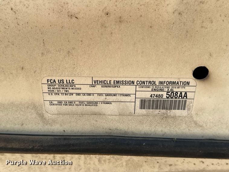 image for item FC4162 2016 Dodge Journey SUV