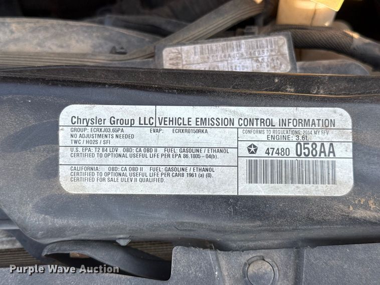 image for item FC4163 2014 Dodge Grand Caravan van