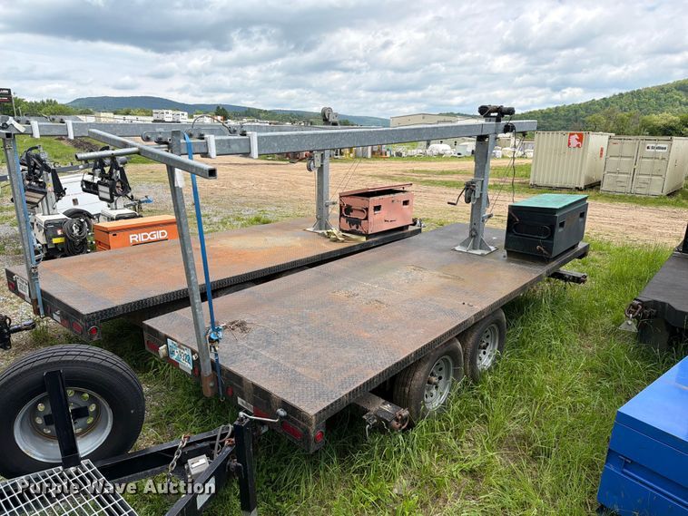 image for item FK2040 2012 Millertime 6X16 BU flatbed trailer