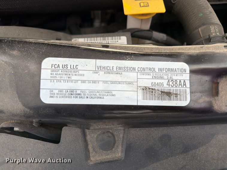image for item FK3284 2019 Dodge Grand Caravan van