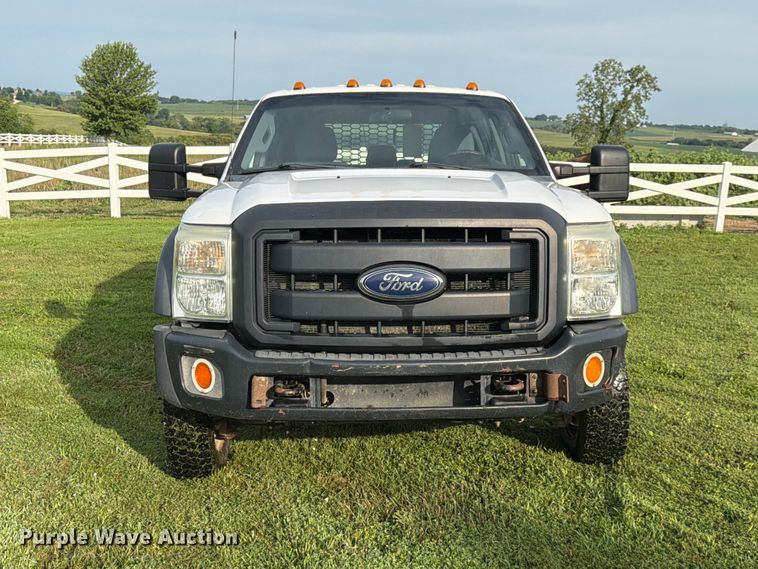 image for item FK3590 2013 Ford F550 Super Duty Crew Cab flatbed truck