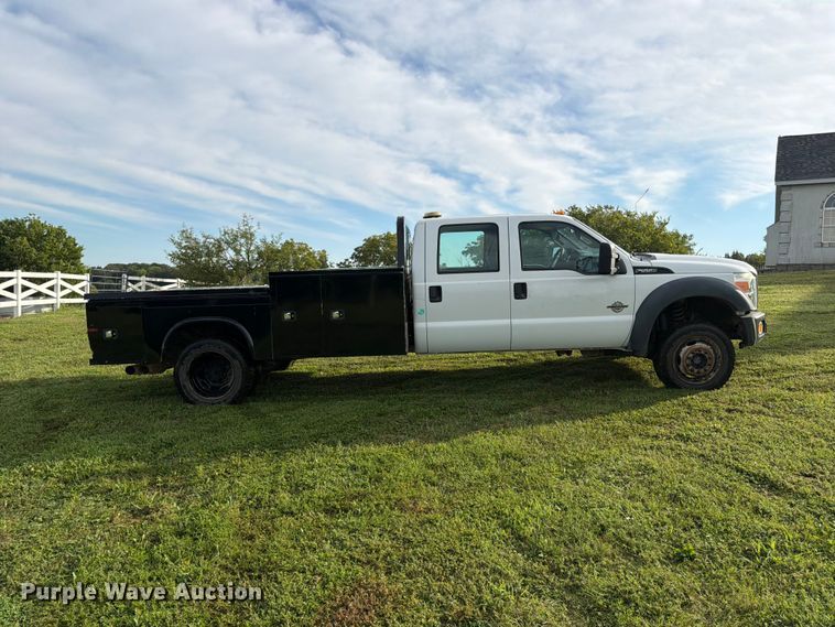 image for item FK3590 2013 Ford F550 Super Duty Crew Cab flatbed truck