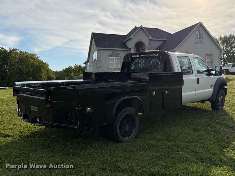 image for item FK3590 2013 Ford F550 Super Duty Crew Cab flatbed truck