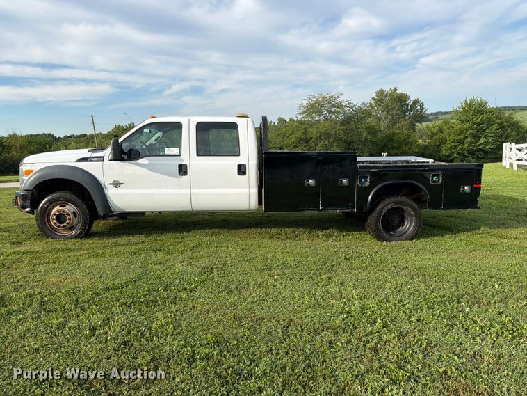 image for item FK3590 2013 Ford F550 Super Duty Crew Cab flatbed truck