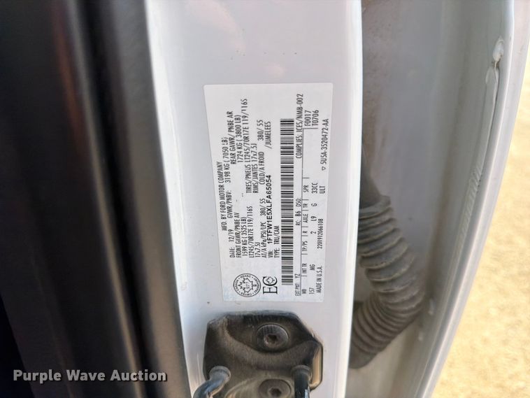 image for item FK4564 2020 Ford F150 Crew Cab pickup truck
