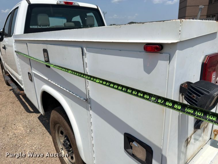 image for item FK5037 2019 Ford F250 Super Duty Ext. Cab utility bed pickup truck