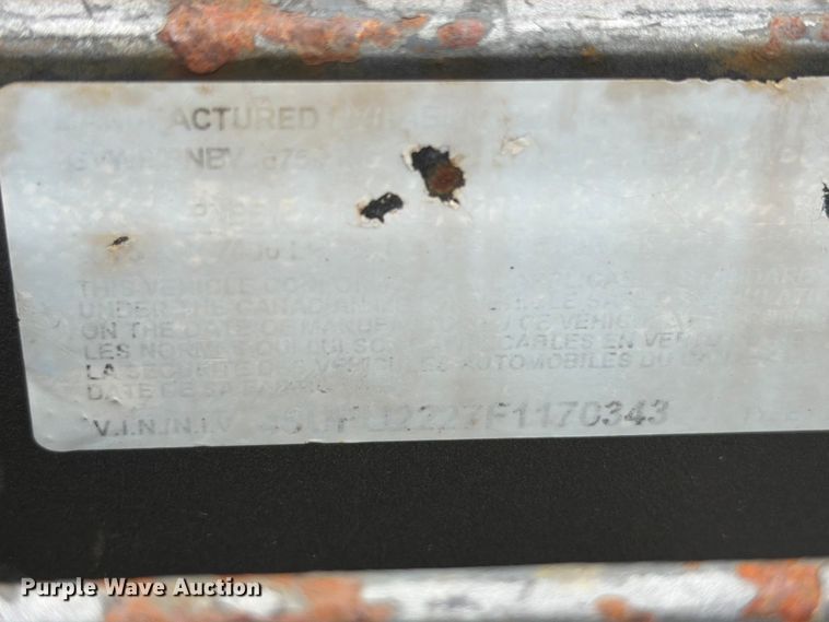 image for item FT6135 2015 Roadclipper Enterprises, Inc. 18EEQ equipment trailer