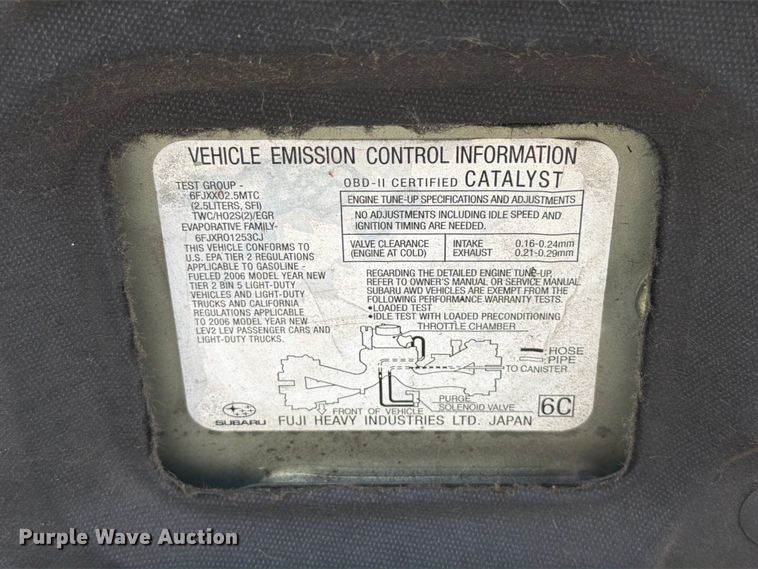 image for item FT6143 2006 Subaru Outback SUV