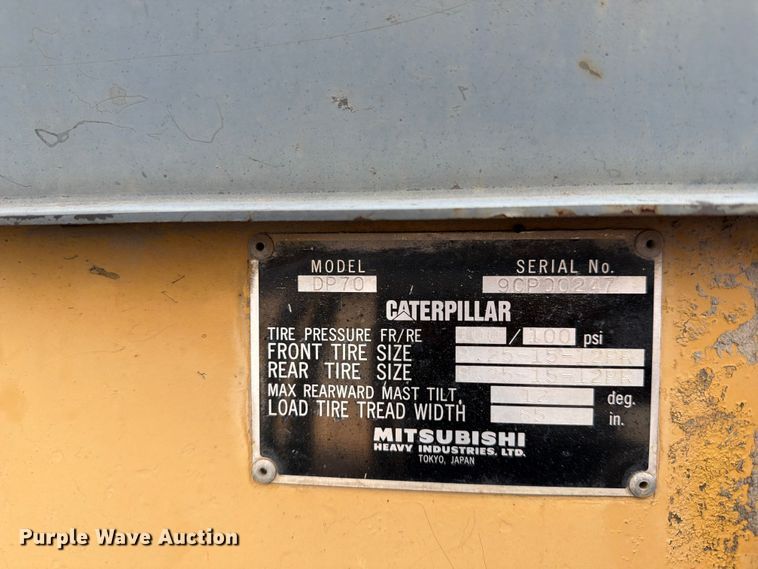 image for item FU4566 Caterpillar DP70 forklift