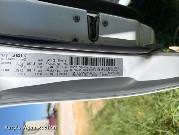 image for item MZ9832 2019 Jeep Cherokee SUV