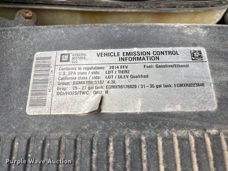 image for item NM9892 2014 Chevrolet Silverado 1500 pickup truck