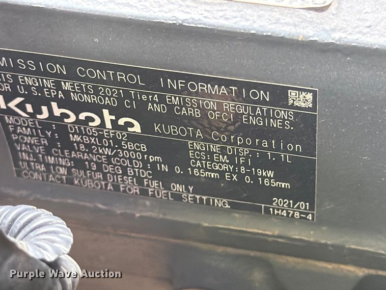 image for item YA4259 Kubota RTV-X1140 utility vehicle