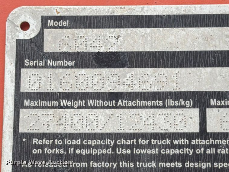 image for item YA4261 2019 JLG 6042 telehandler