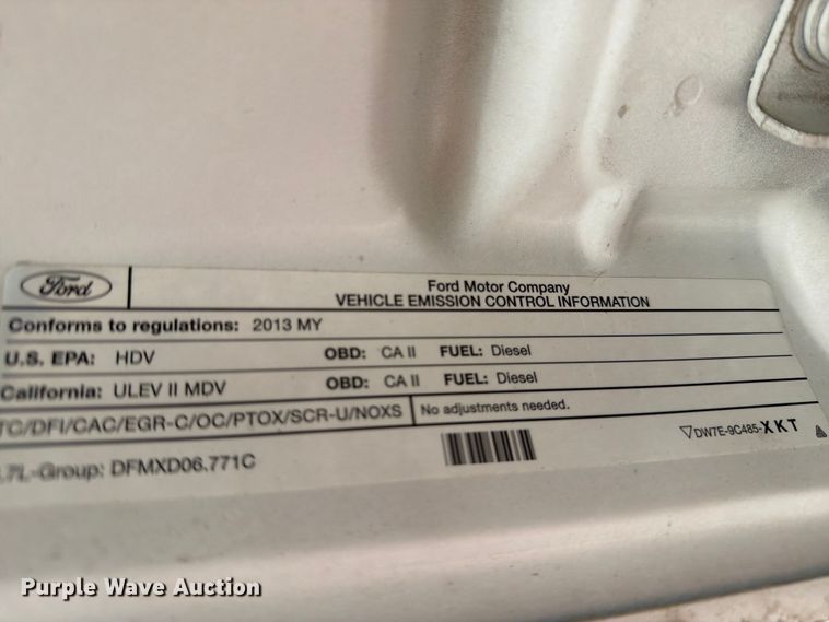 image for item YA4283 2013 Ford F350 Super Duty Ext. Cab pickup truck