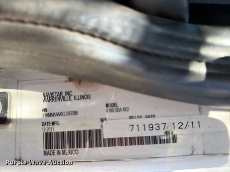 image for item DV8576 2012 International 4300 bucket truck