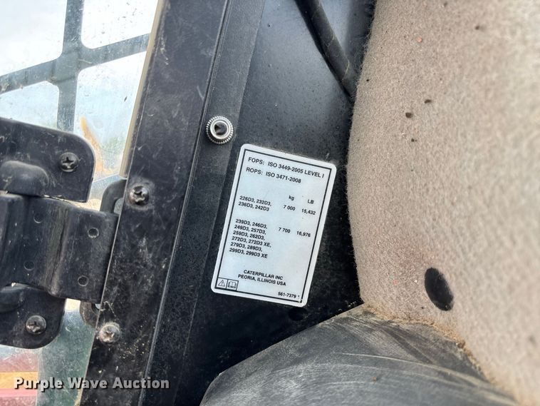 image for item DZ4552 2022 Caterpillar 299D3 tracked skid steer loader