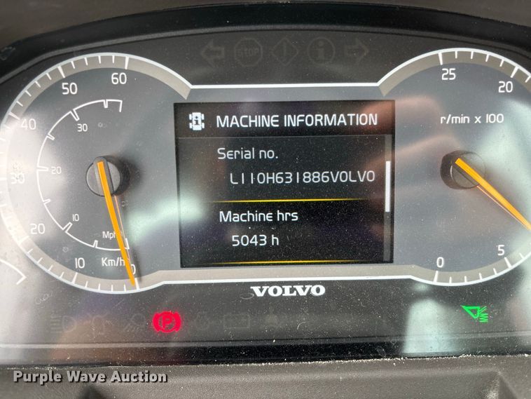 image for item DZ4576 2020 Volvo L110H wheel loader