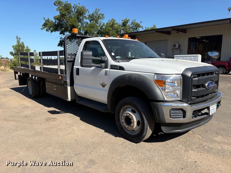 image for item EA0001 2014 Ford F550 Super Duty flatbed truck