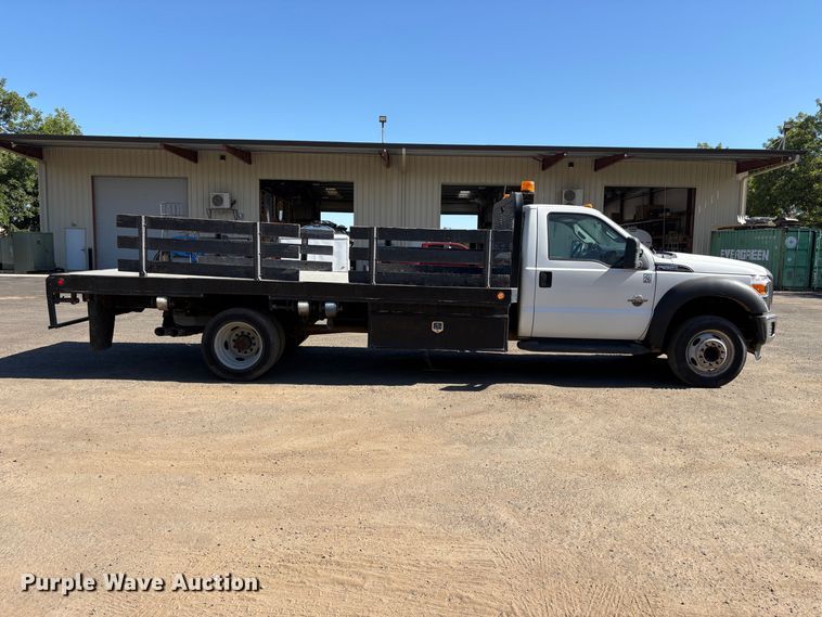 image for item EA0001 2014 Ford F550 Super Duty flatbed truck