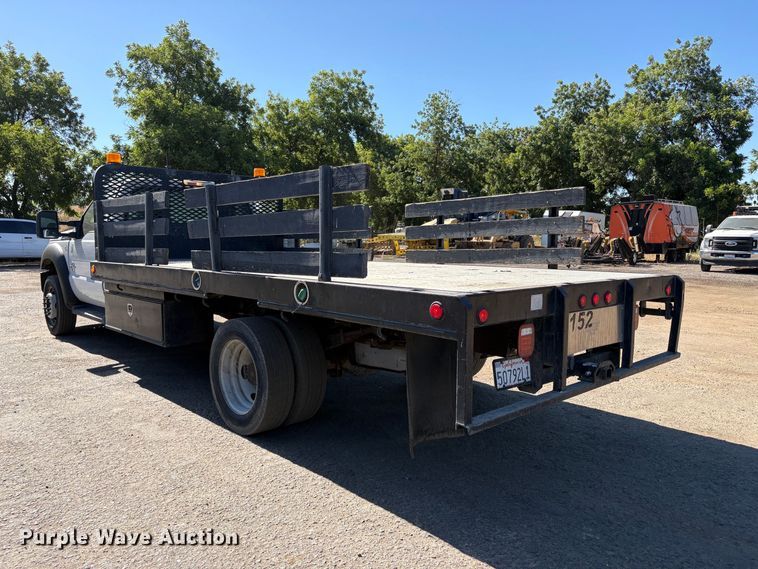 image for item EA0001 2014 Ford F550 Super Duty flatbed truck