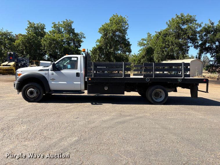 image for item EA0001 2014 Ford F550 Super Duty flatbed truck