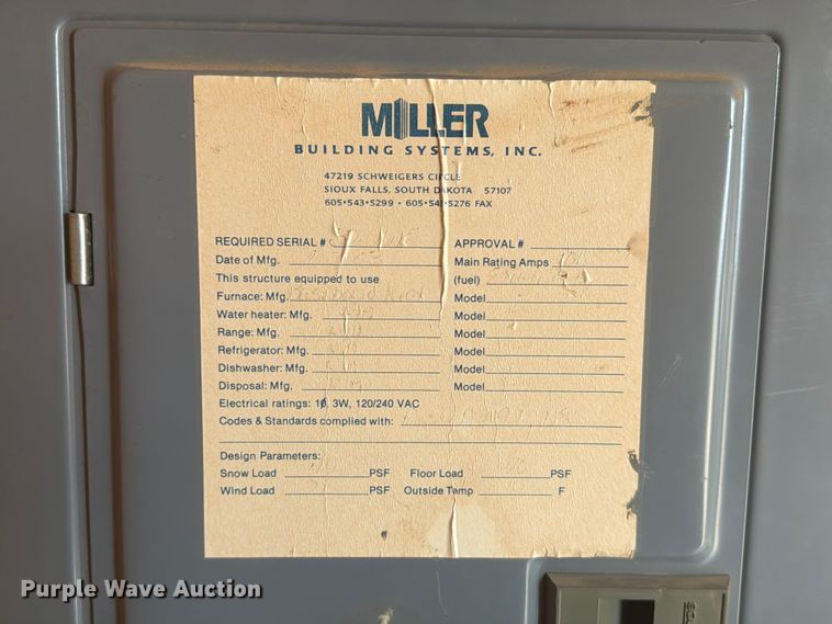 image for item EA0398 2003 Miller office trailer