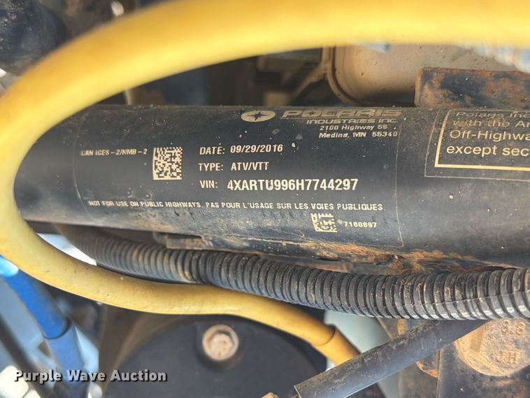 image for item EA0404 2017 Polaris Ranger 1000 XP utility vehicle