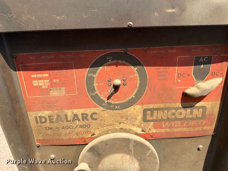 image for item EA0406 Lincoln Idealarc TM400/400 welder