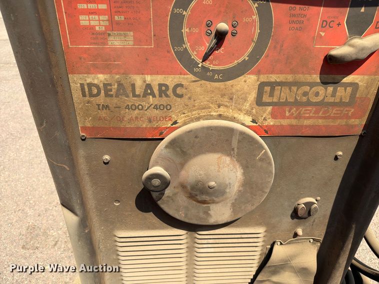 image for item EA0406 Lincoln Idealarc TM400/400 welder