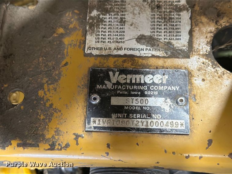 image for item EA0414 Vermeer ST500 fluid mixing system