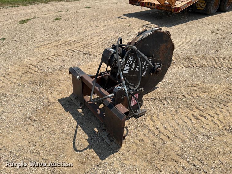 image for item EA0416 Trench Grader MP36 skid steer compaction wheel