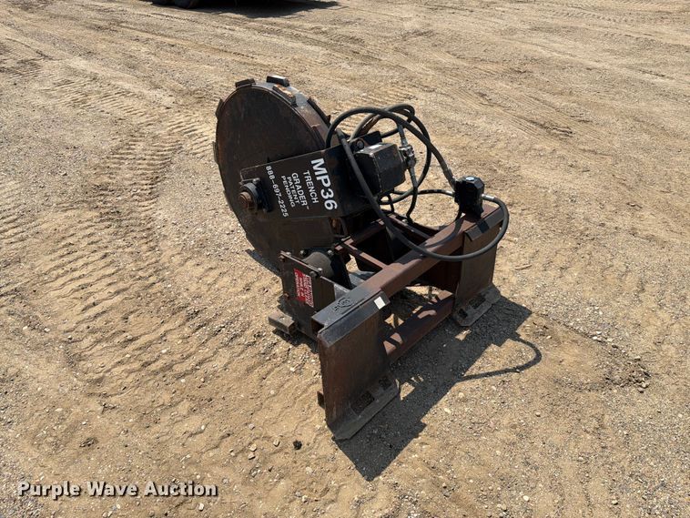 image for item EA0416 Trench Grader MP36 skid steer compaction wheel