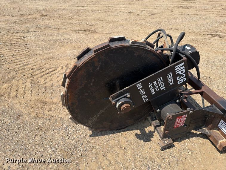 image for item EA0416 Trench Grader MP36 skid steer compaction wheel