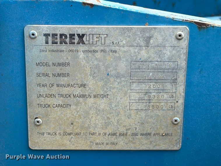 image for item EA0424 2006 Genie GTH-5519 telehandler