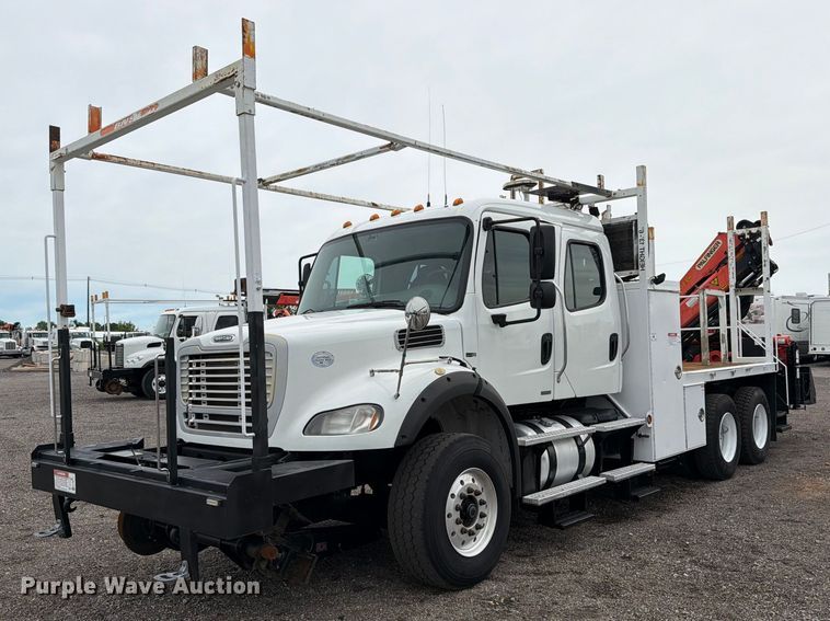 2012 Freightliner Business Class M2 Crew Cab crane truck