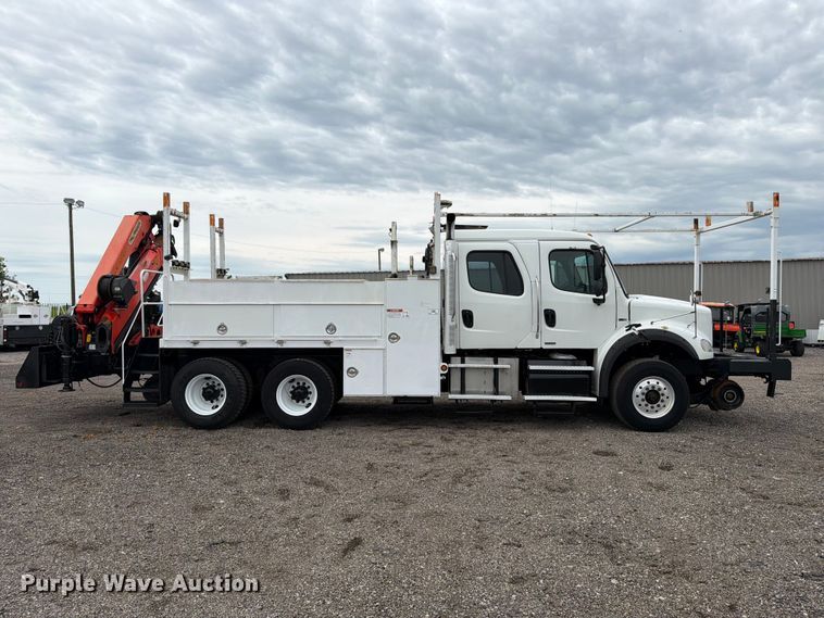 image for item EG9223 2012 Freightliner Business Class M2 Crew Cab crane truck