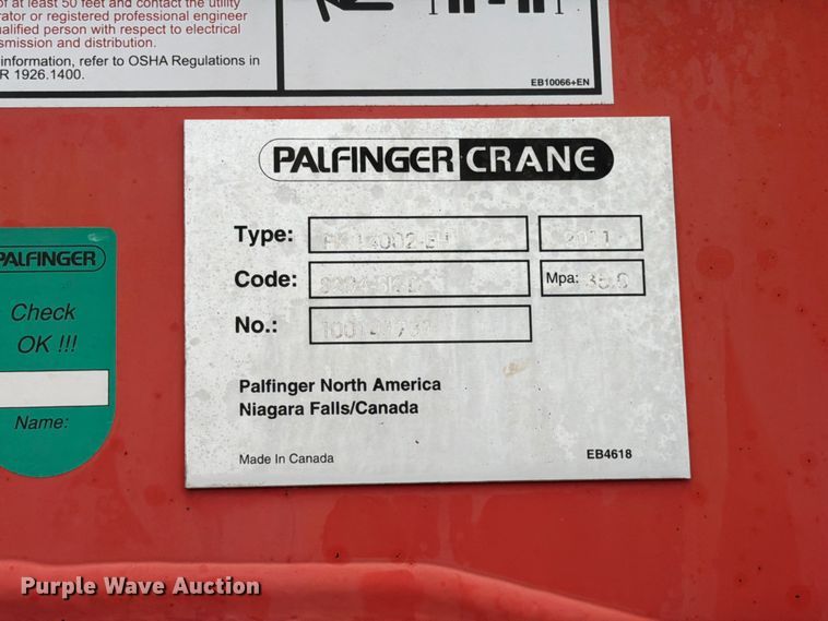image for item EG9223 2012 Freightliner Business Class M2 Crew Cab crane truck