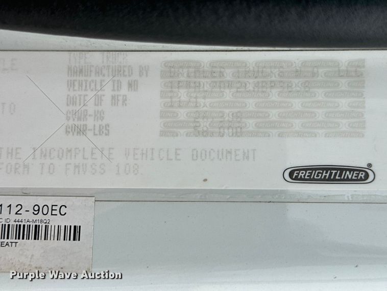 image for item EG9223 2012 Freightliner Business Class M2 Crew Cab crane truck