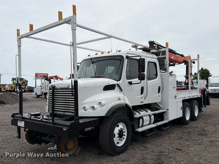 2012 Freightliner Business Class M2 Crew Cab crane truck