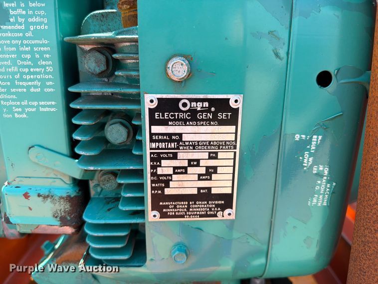 image for item EG9279 Onan 5.0CCK-3 CR/9476R generator
