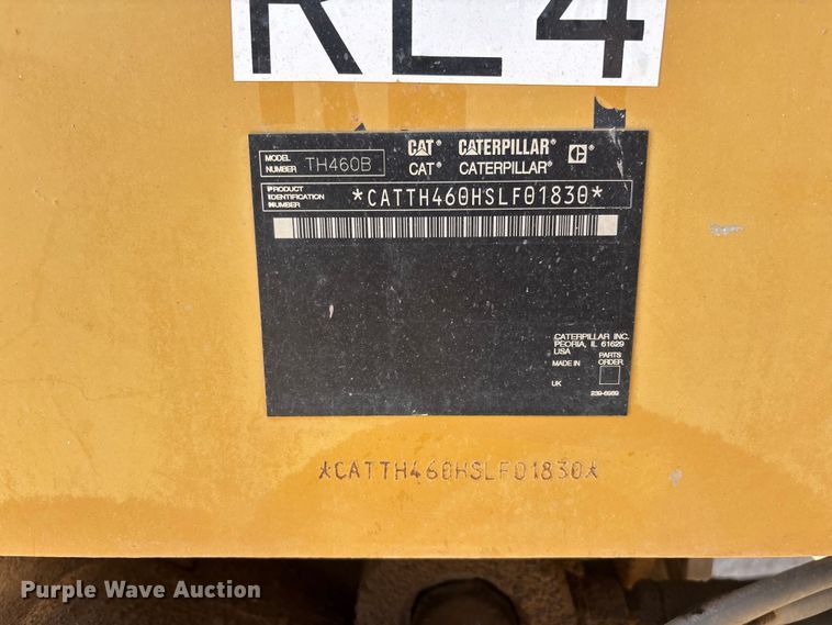 image for item EL2519 2005 Caterpillar TH460B telehandler