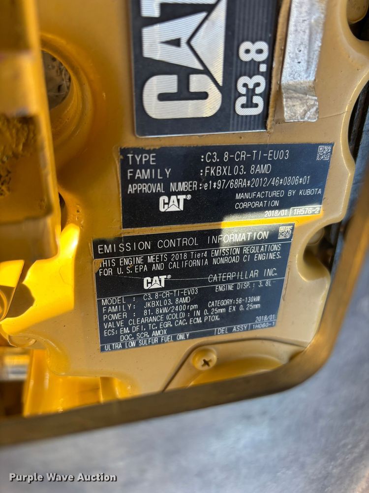 image for item EL2576 2018 Caterpillar 299D2 tracked skid steer loader