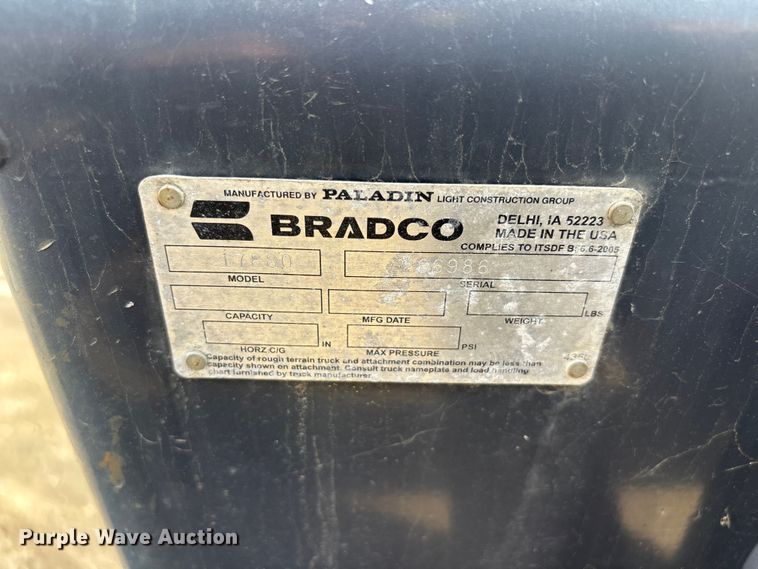 image for item EL2595 Bradco 17880 skid steer rotary mower