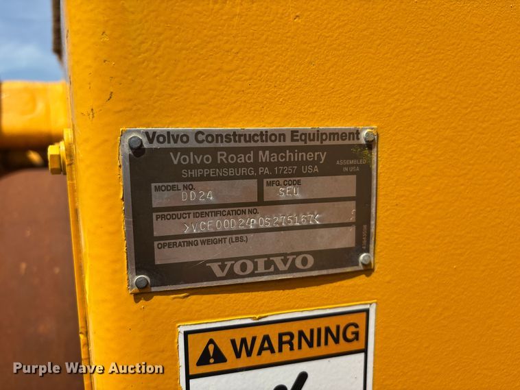 image for item EO4341 2010 Volvo DD24 double drum vibratory roller