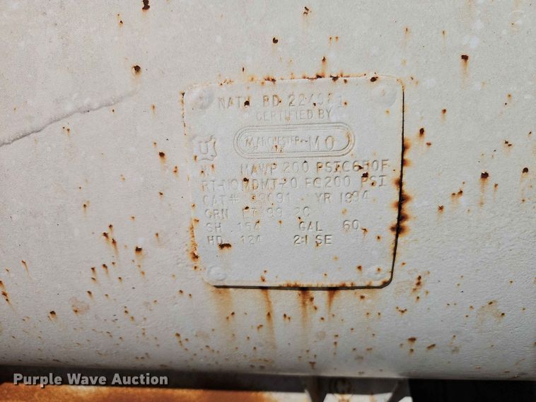 image for item EO7498 1995 Corn Belt Manufacturing Co., Inc. bottom dump trailer