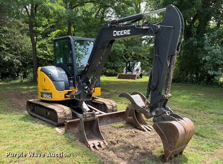 image for item EO8717 2018 John Deere 50G mini excavator